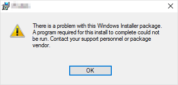 [Solved] There Is a Problem with This Windows Installer Package 